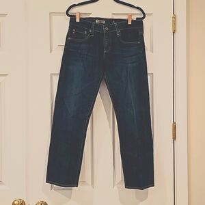 Adriano Goldschmied (AG) Denim Jeans in The Tomboy Crop, Size 28 Regular, Blue